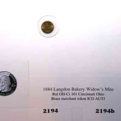 19,507 - LANGDON BAKERY WIDOW'S MITE 1884
