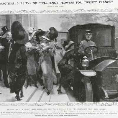 1910 – E	THE NEED FOR PRACTICAL CHARITY: NO MORE TWO-PENNY FLOWERS FOR 20 FRANCS
