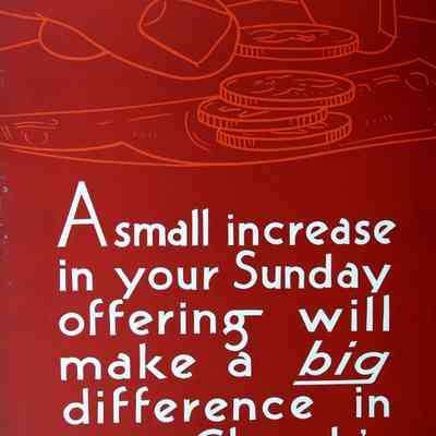 1931 – B	WPA ERA COMMUNITY TITHING INCENTIVE POSTER
