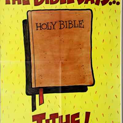 1971 – G	THE BIBLE SAYS – TITHE! YEAR-ROUND SBC TITHING POSTERS