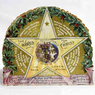 6505 - CHRISTMAS MISSIONARY SOCIETIES FOLD-OUT BANK