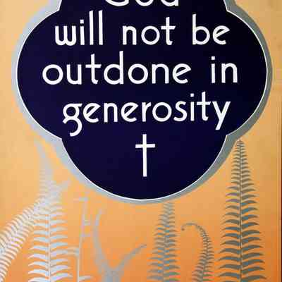 1931 – A WPA ERA COMMUNITY TITHING INCENTIVE POSTER: