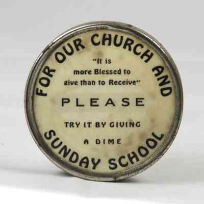 5001 - SUNDAY SCHOOL FUNDRAISING DIME BANK.