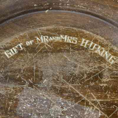 17,033 - CHURCH OFFERING GIFTED PLATE