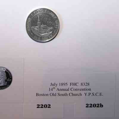 19,515 - BOSTON OLD SOUTH CHURCH Y.P.S.C.E. 14TH ANNUAL CONVENTION. FHC 8328.