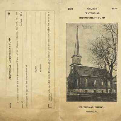 1924 – B	CHURCH CENTENNIAL IMPROVEMENT FUND