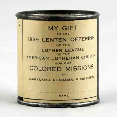 5505 - SMALL COINS PER MEAL HOME KITCHEN BANK FOR COLORED MISSIONS