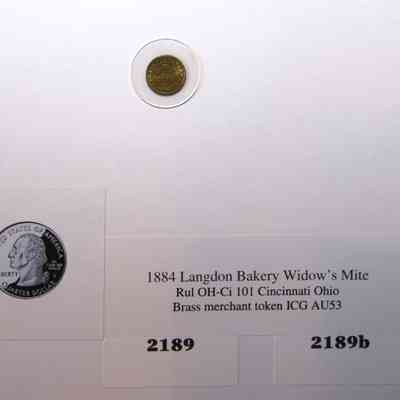 19,502 - LANGDON BAKERY WIDOW'S MITE 1884