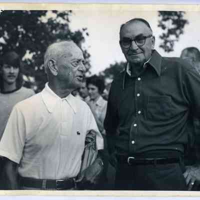 Photograph of two older men
