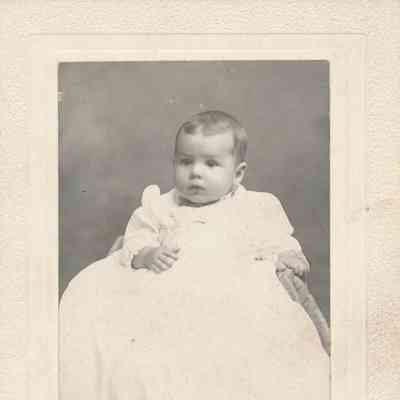 Studio photograph of a white child