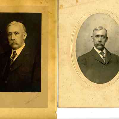 Studio Photographs with a mature well dressed man with mustache