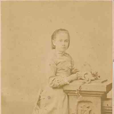 Studio photograph of a young girl