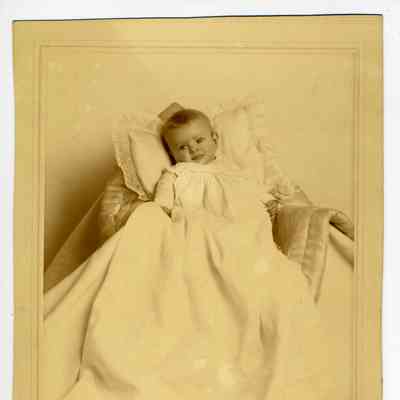 Studio photograph of a baby