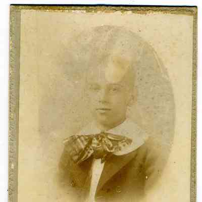 Studio photograph of a boy