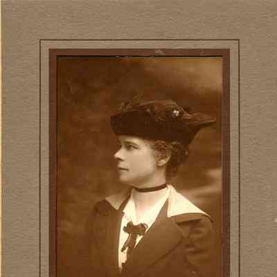 Studio photograph of a young woman
