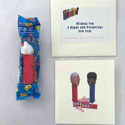 Peter Norton Family Christmas Card and Pez dispenser