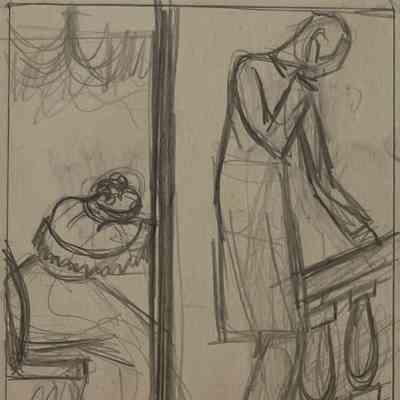 23. MARY TODD AND LINCOLN (SKETCH)