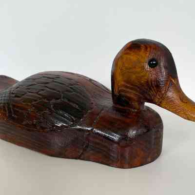 VARNISHED DUCK DECOY