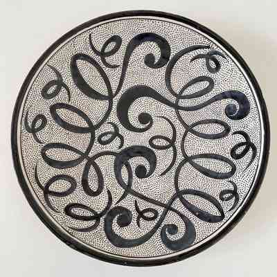 UNTITLED (GLAZED PLATE WITH BLACK DOTS)