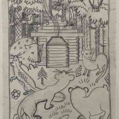 1. BIRTH CABIN IN THE WOODS (SKETCH)