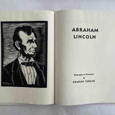 ABRAHAM LINCOLN BIOGRAPHY IN WOODCUTS