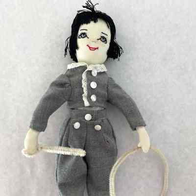 BOY DOLL WITH HOOP