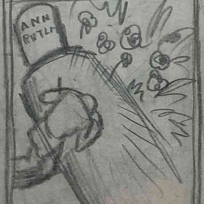 17. ANN RUTLEDGE'S GRAVE (SKETCH)