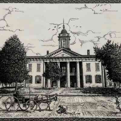 THE THIRD COLES COUNTY COURTHOUSE- Circa 1890