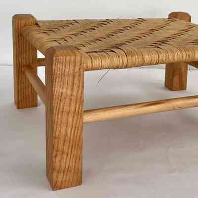 CANED STOOL (3/8" CANE HERRINGBONE WEAVE)