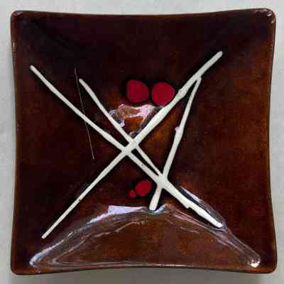 ENAMELED BOWL
