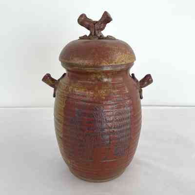 UNTITLED (GREEN- ROUND- CERAMIC POT)