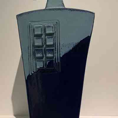 Bottle Vase with Squares