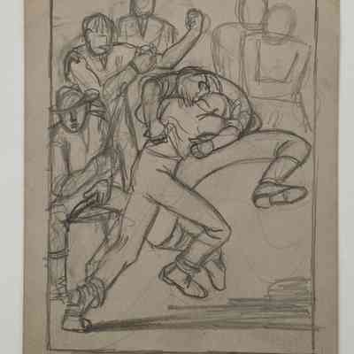 15. LINCOLN WRESTLING JIM ARMSTRONG (SKETCH)