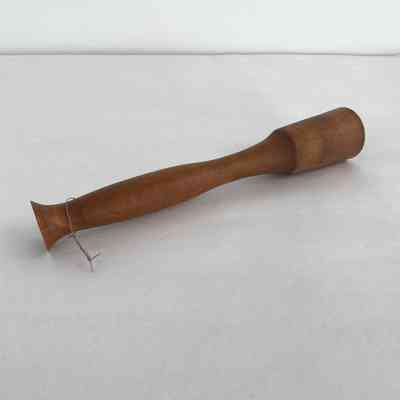 TURNED WOOD MASHER