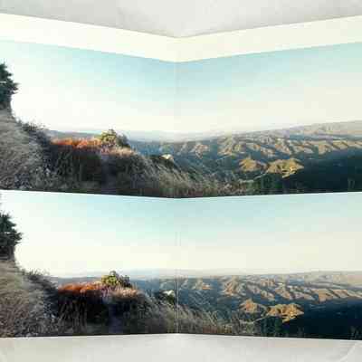 HC1. Panorama of the Malibu highlands with enterance to the chambers visible at left.