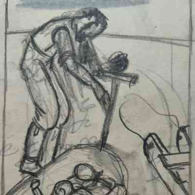 5. GRAVE OF NANCY HANKS LINCOLN (SKETCH)
