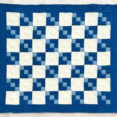 Nine Patch Crib Quilt