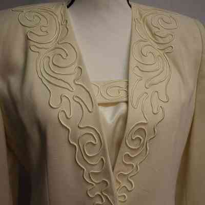 1994 hoco queen suit.: From: Fashion Merchandising and Retail Studies Museum of Fashion and Textiles.