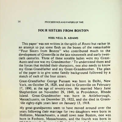Four Sisters from Boston
