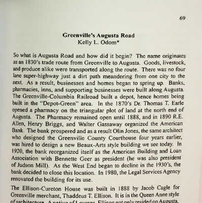 Greenville's Augusta Road