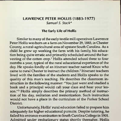 Lawrence Peter Hollis