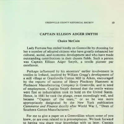 Captain Ellison Adger Smyth