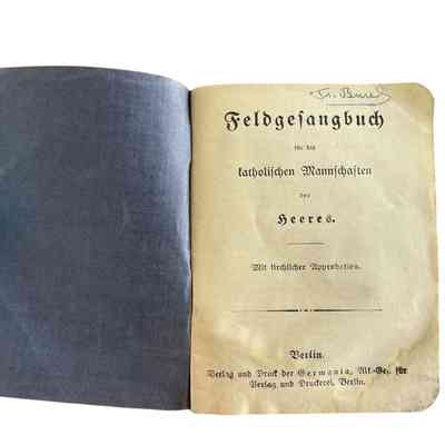 German prayer book, WW1?