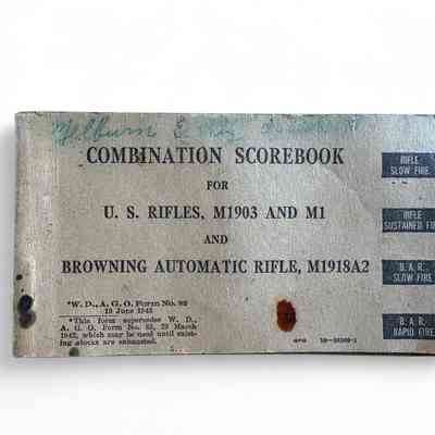 Combination scorebook, Melburn E. Ray