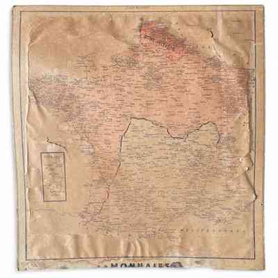 Map, occupied France