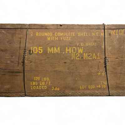 105 mm Howitzer, 2 rounds crate