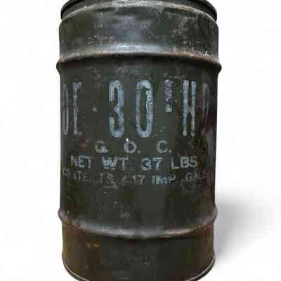 1943 Central Can Co oil drum