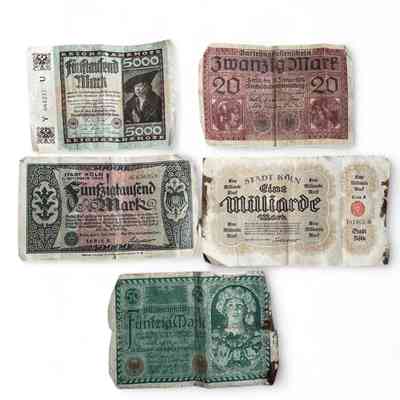 German Marks bills, 1920s