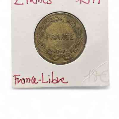 2 Francs coin, "Free France", 1944