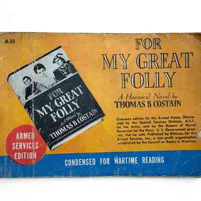 "For my great folly", Armed Services Edition